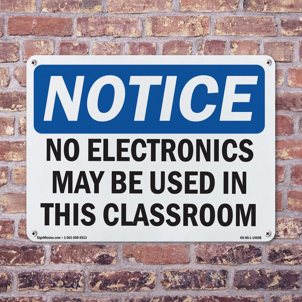 No Electronics May Be Used In