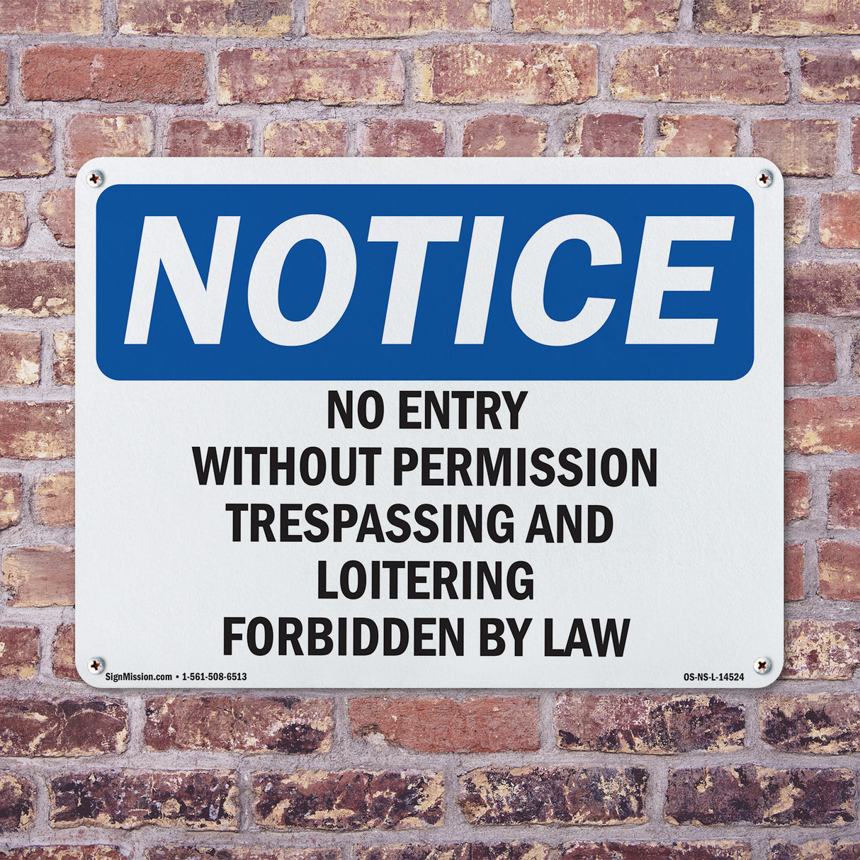 No Entry Without Permission Trespassing