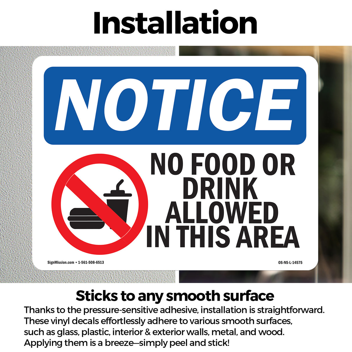 No Food Or Drink Allowed In This Area