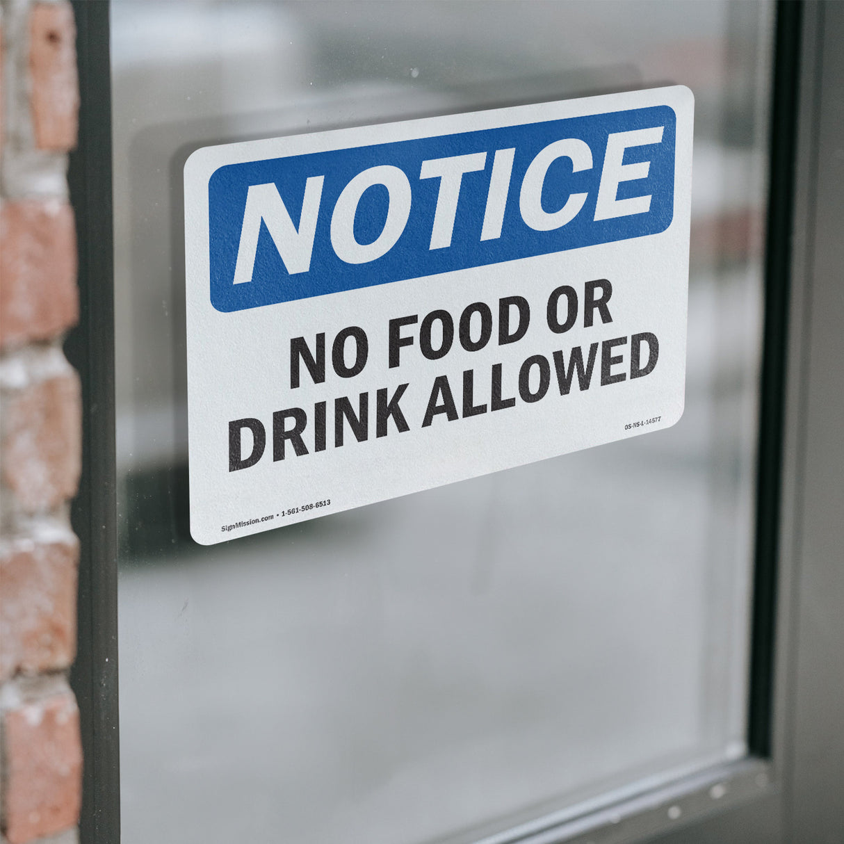 No Food Or Drink Allowed Sign
