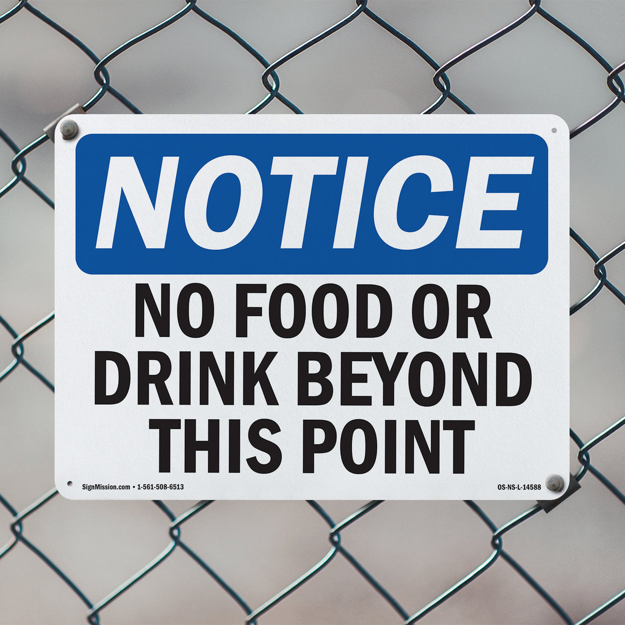 No Food Or Drink Beyond This Point