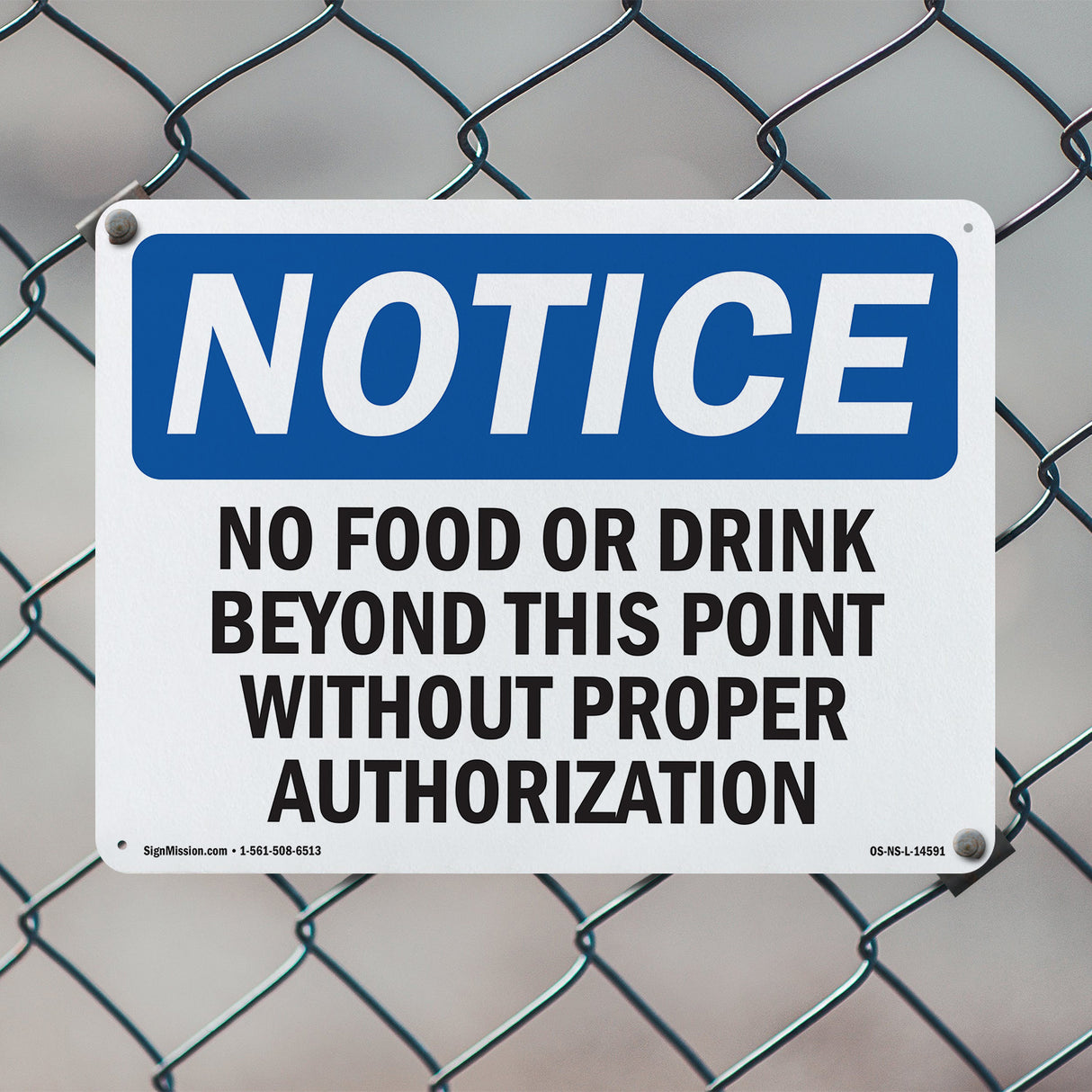 No Food Or Drink Beyond This Point Without