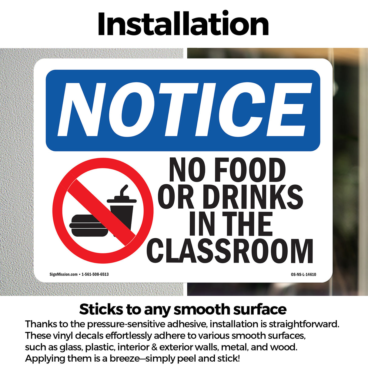 No Food Or Drinks In The Classroom