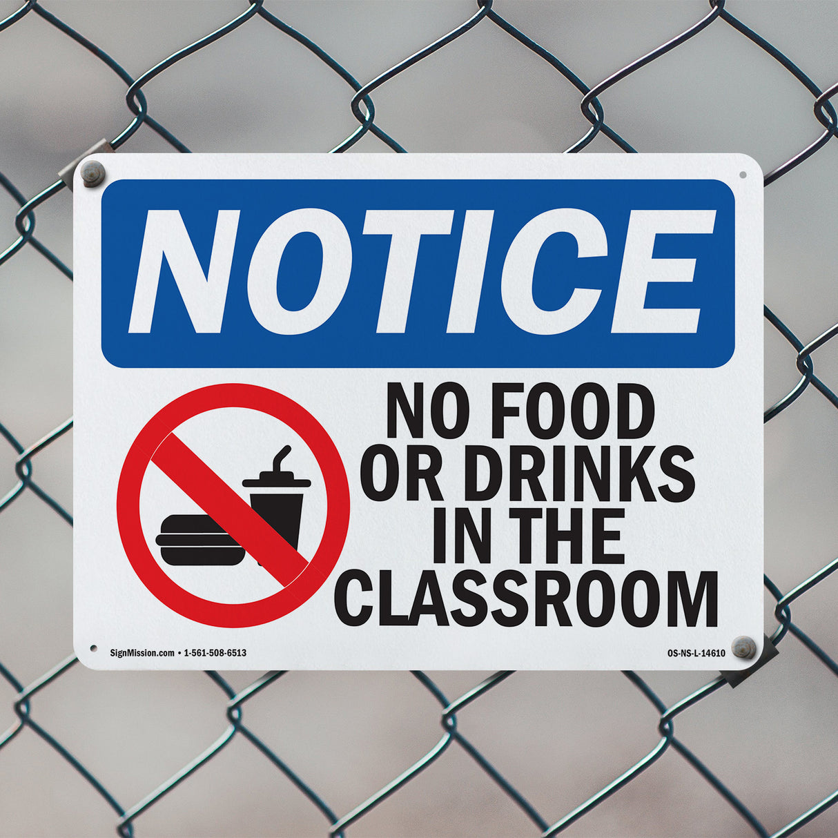 No Food Or Drinks In The Classroom