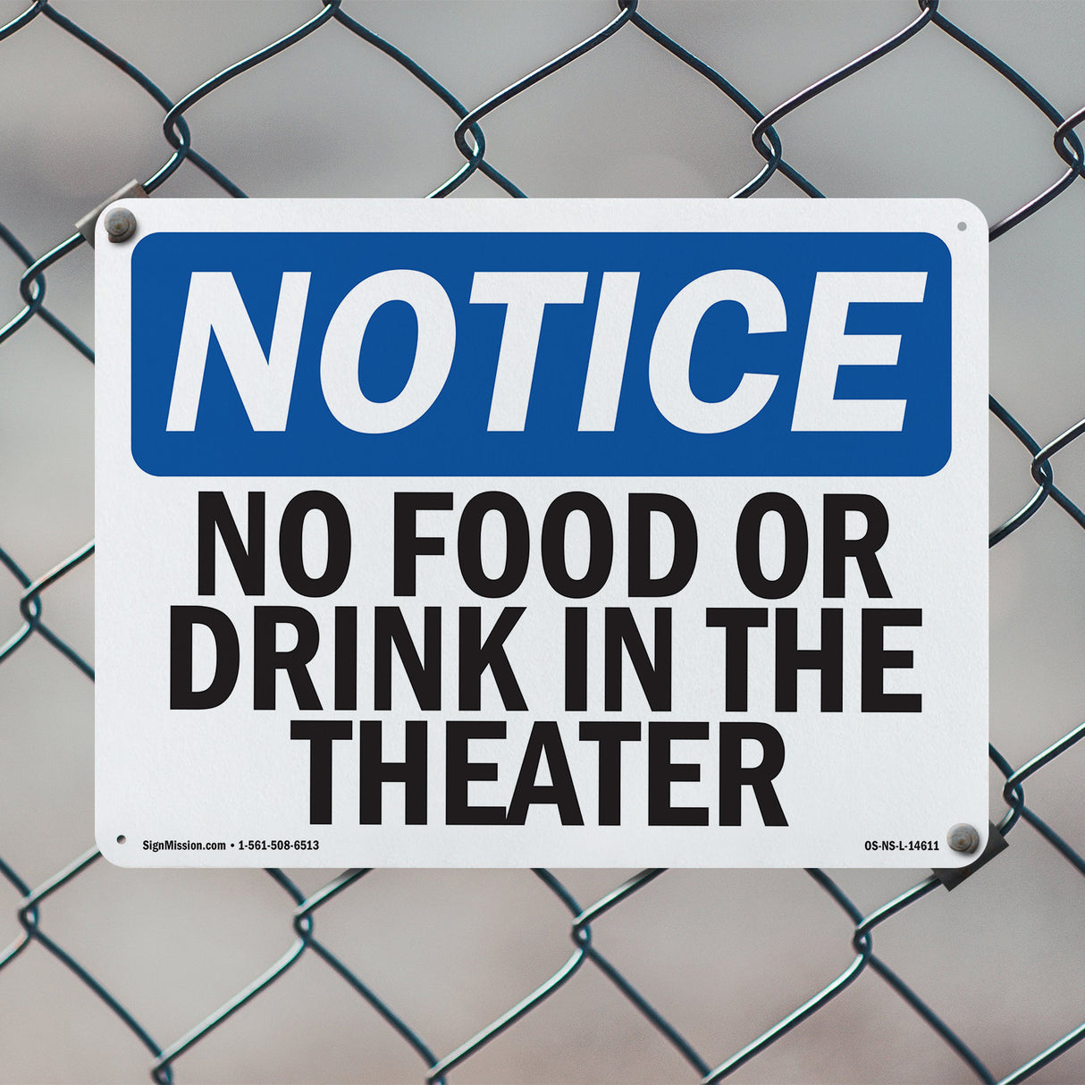 No Food Or Drinks In The Theater