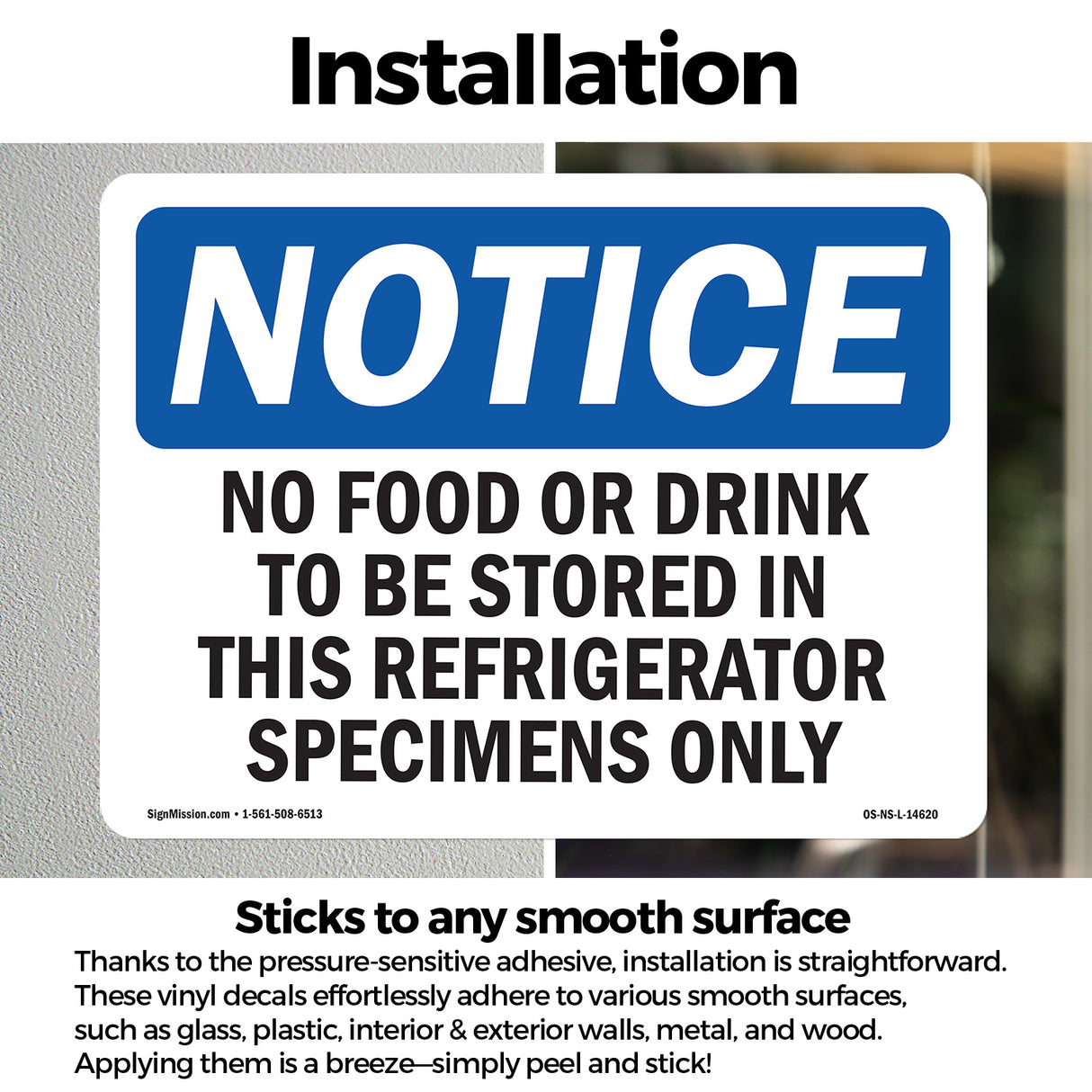 No Food Or Drinks To Be Stored In This Refrigerator