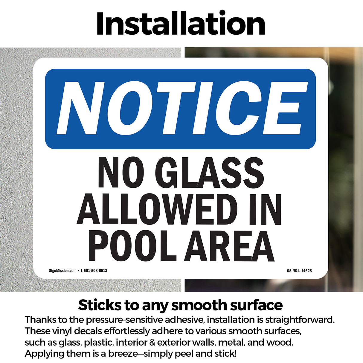No Glass Allowed In Pool Area