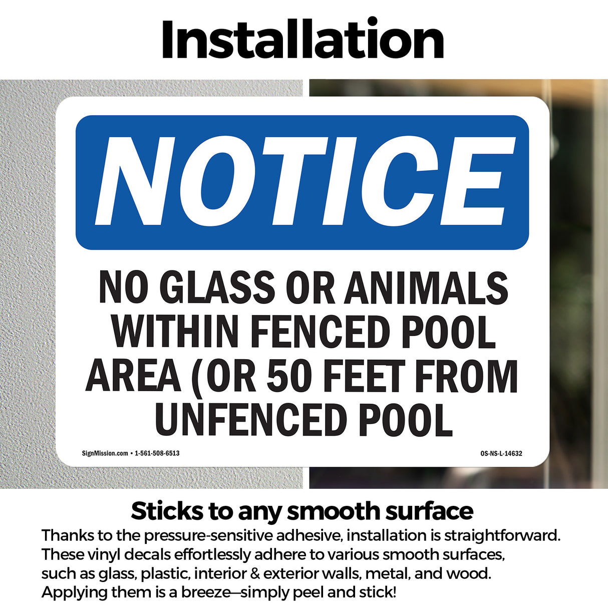 No Glass Or Animals Within Fenced Pool Area
