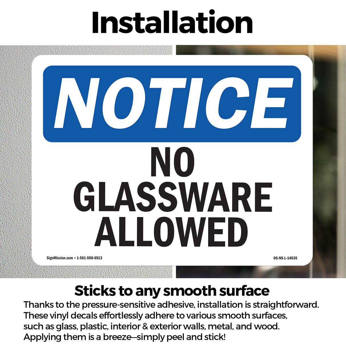 No Glassware Allowed