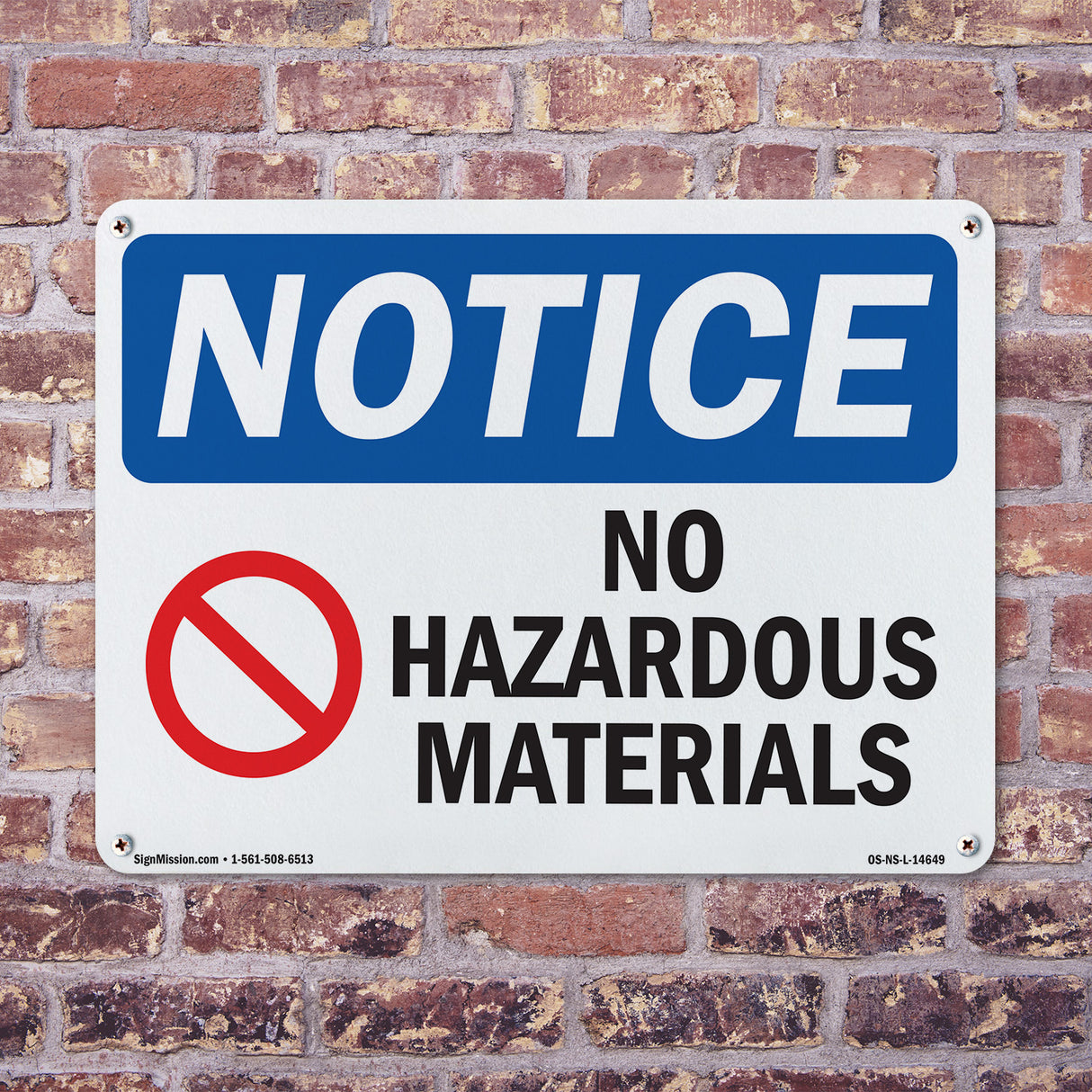 No Hazardous Materials