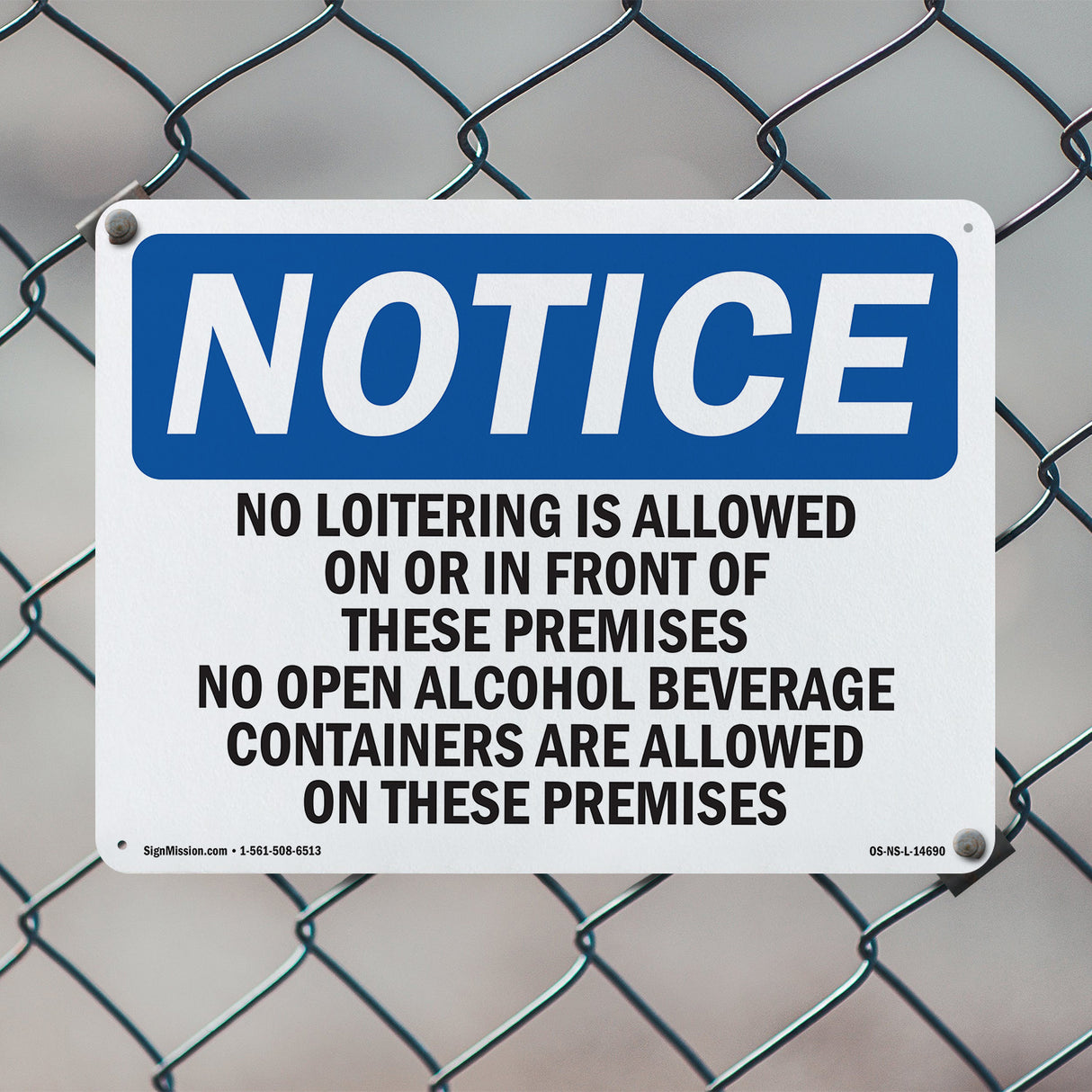 No Loitering Is Allowed On Or In Front Of
