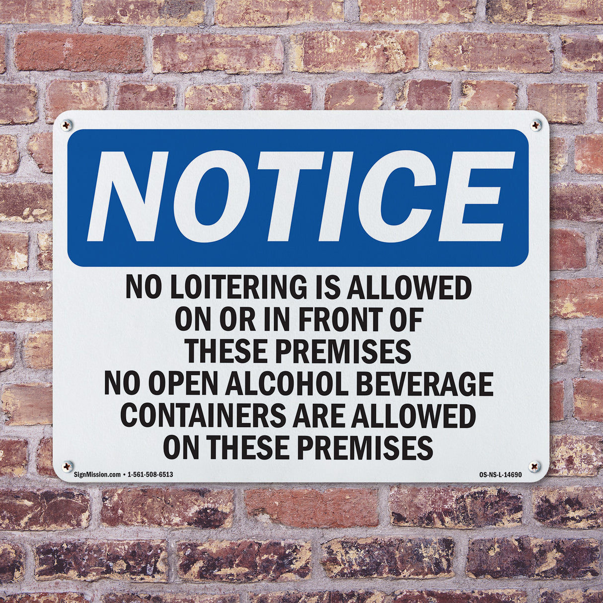No Loitering Is Allowed On Or In Front Of