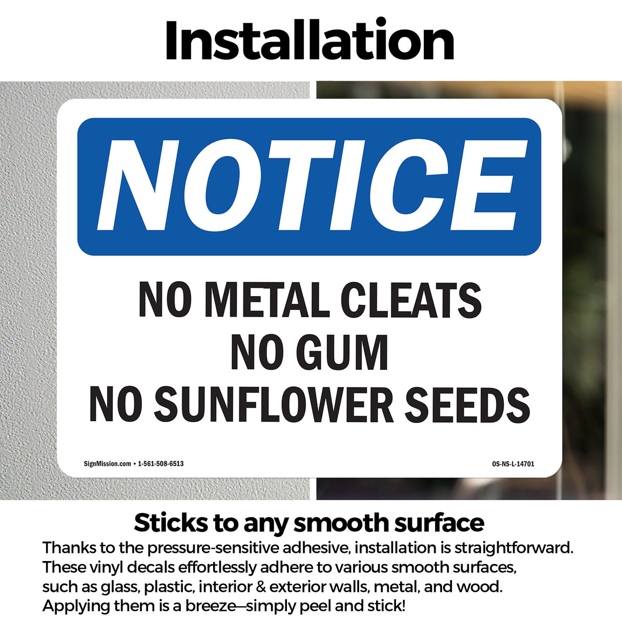 No Metal Cleats No Gum No Sunflower Seeds