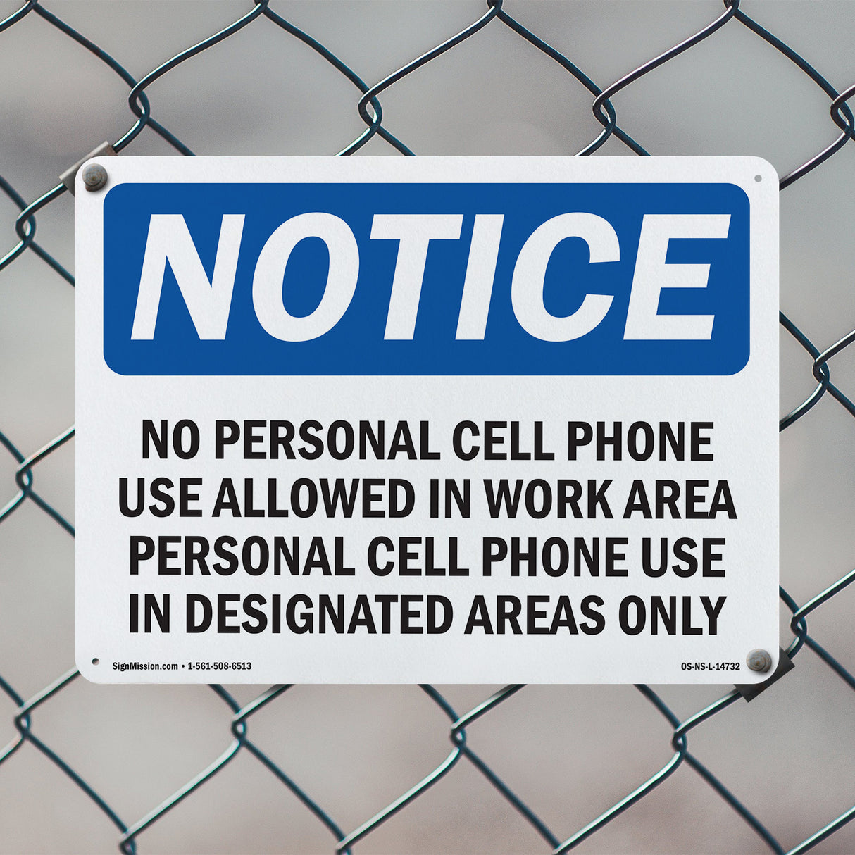 No Personal Cell Phone Use Allowed In Work