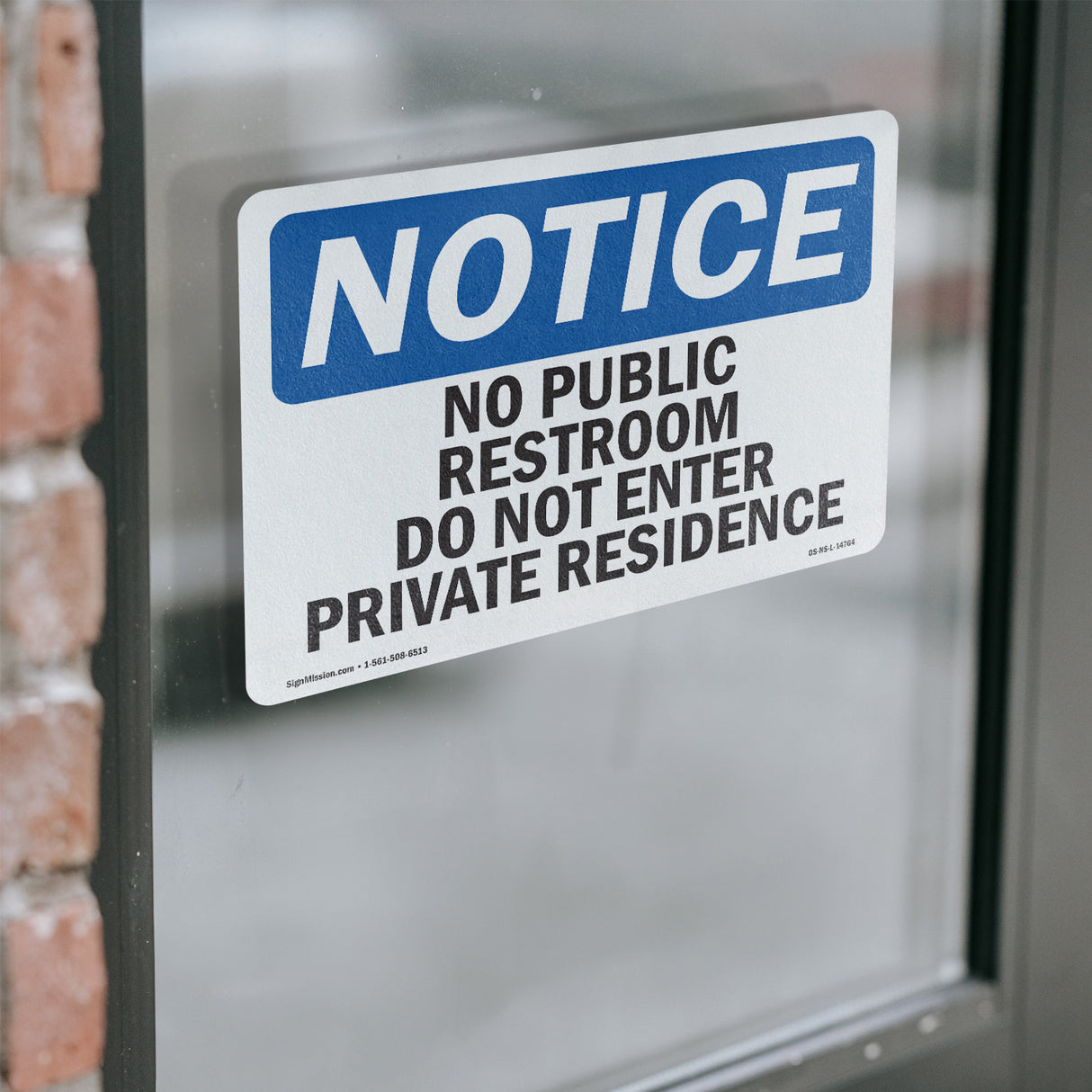 No Public Restroom Do Not Enter Private Residence