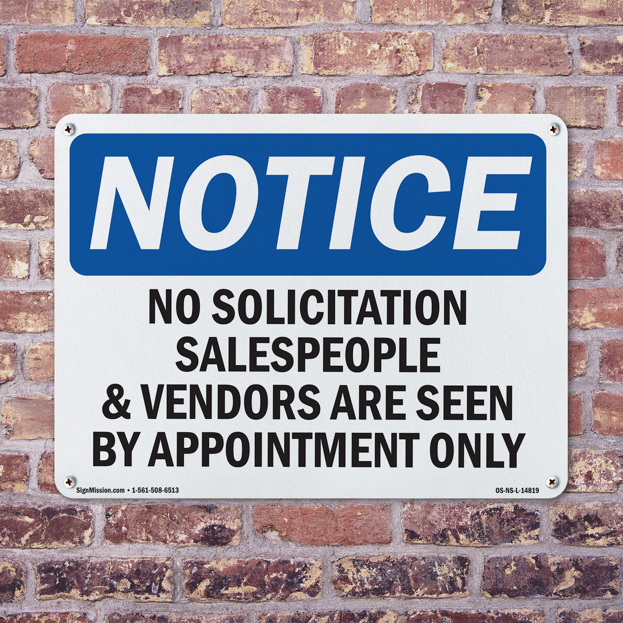 No Solicitation Salespeople And