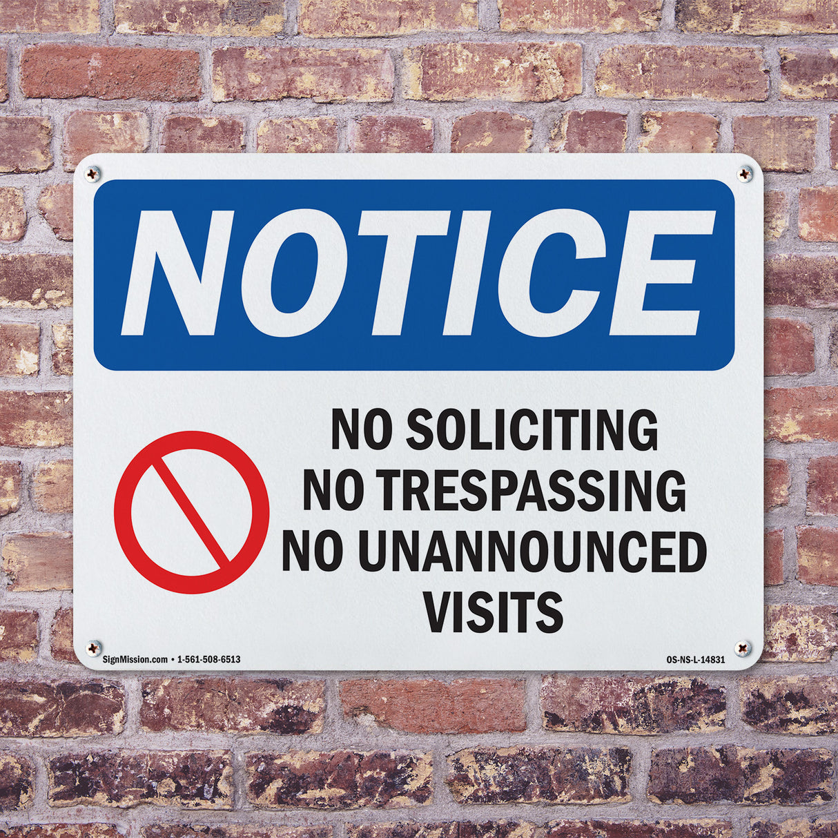 No Soliciting No Trespassing