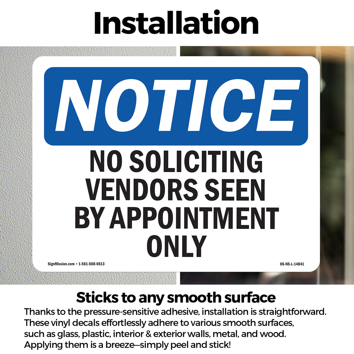 No Soliciting Vendors Seen By Appointment Only