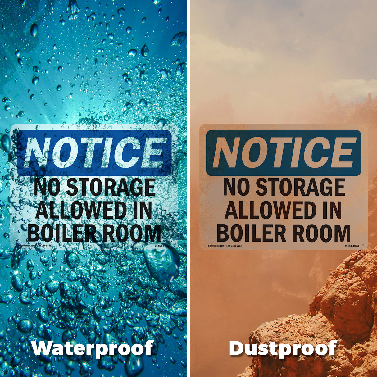 No Storage Allowed In Boiler Room