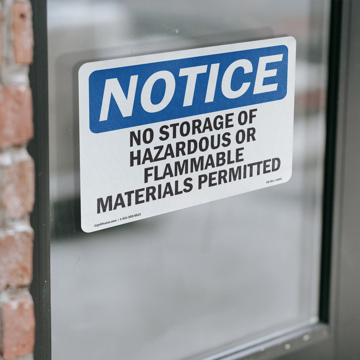 No Storage Of Hazardous Or Flammable Materials