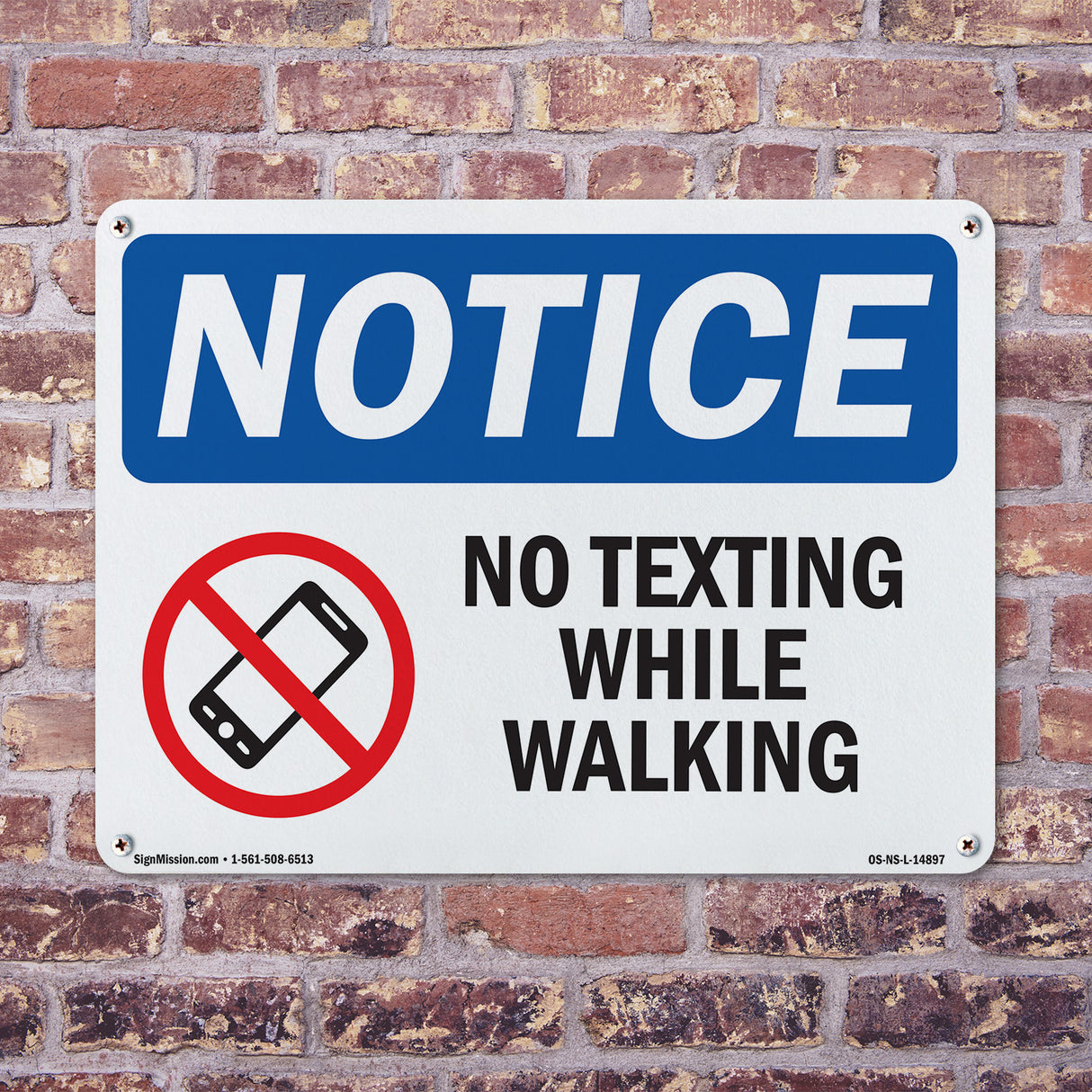 No Texting While Walking