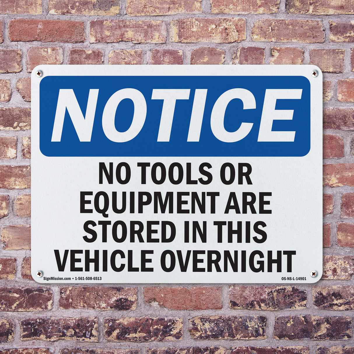 No Tools Or Equipment Are Stored In This