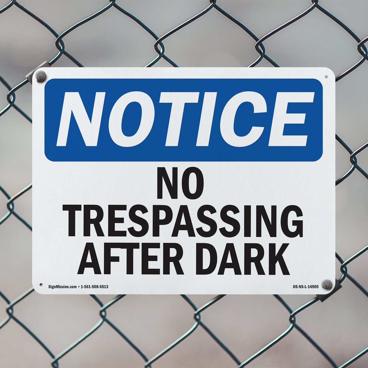 No Trespassing After Dark