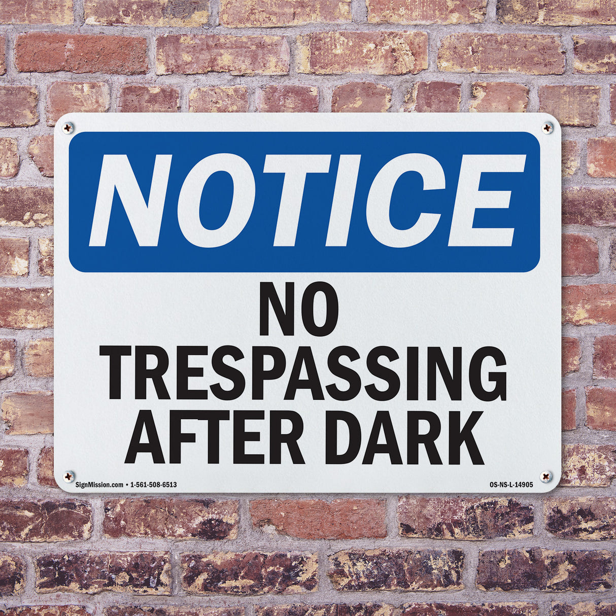 No Trespassing After Dark