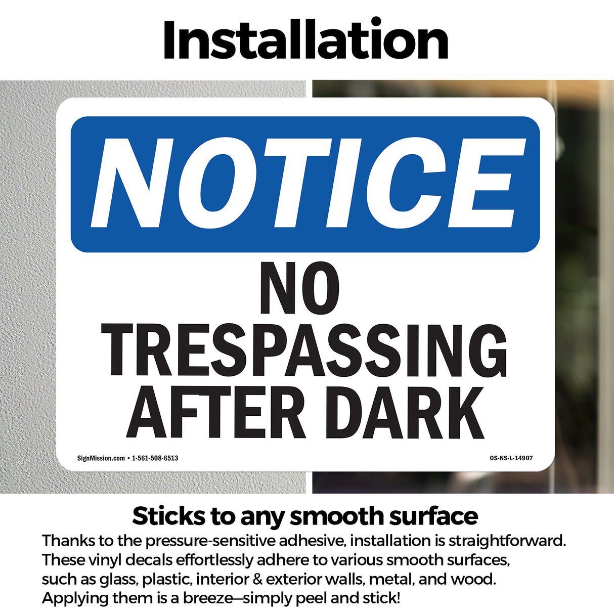 No Trespassing After Sunset