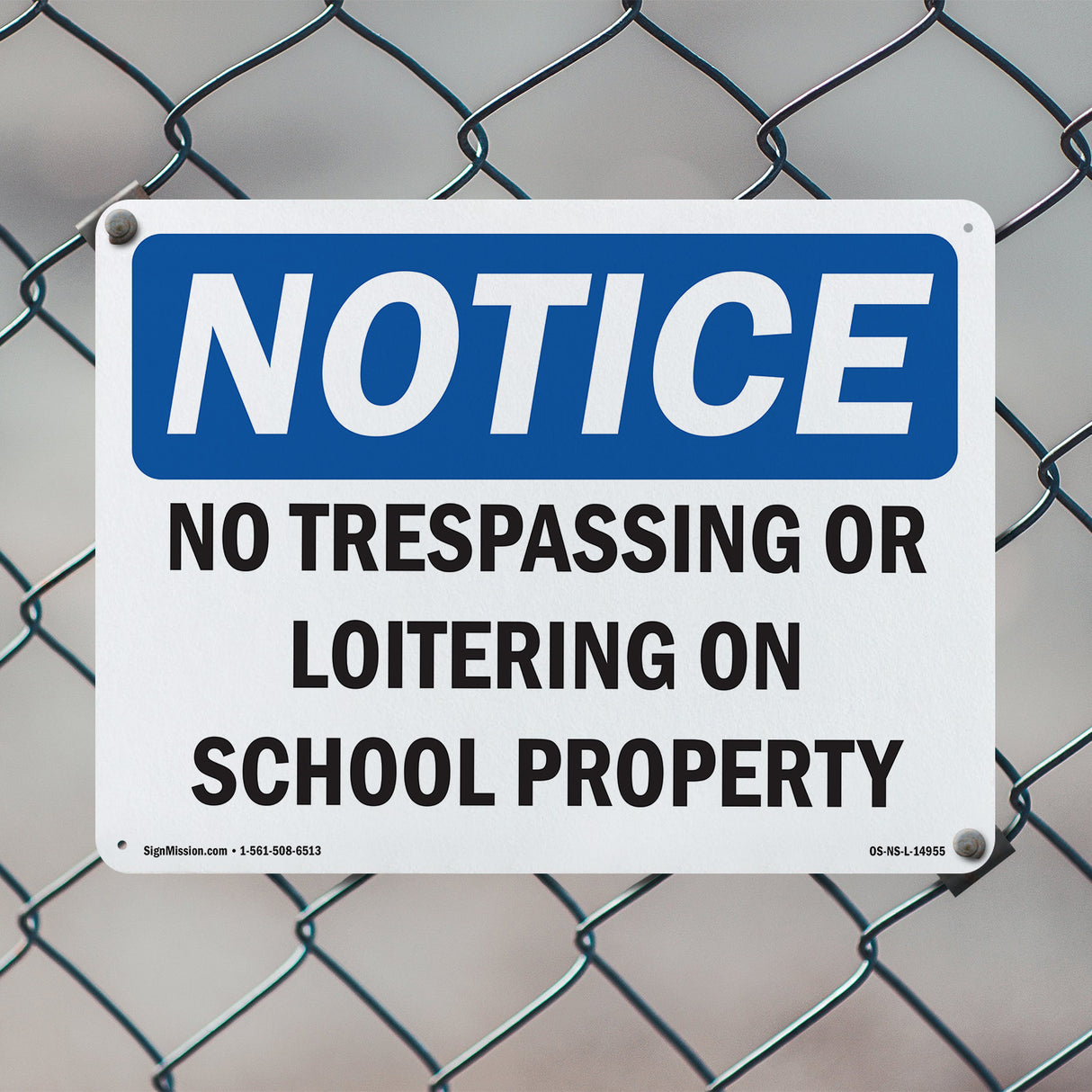 No Trespassing Or Loitering On School Property