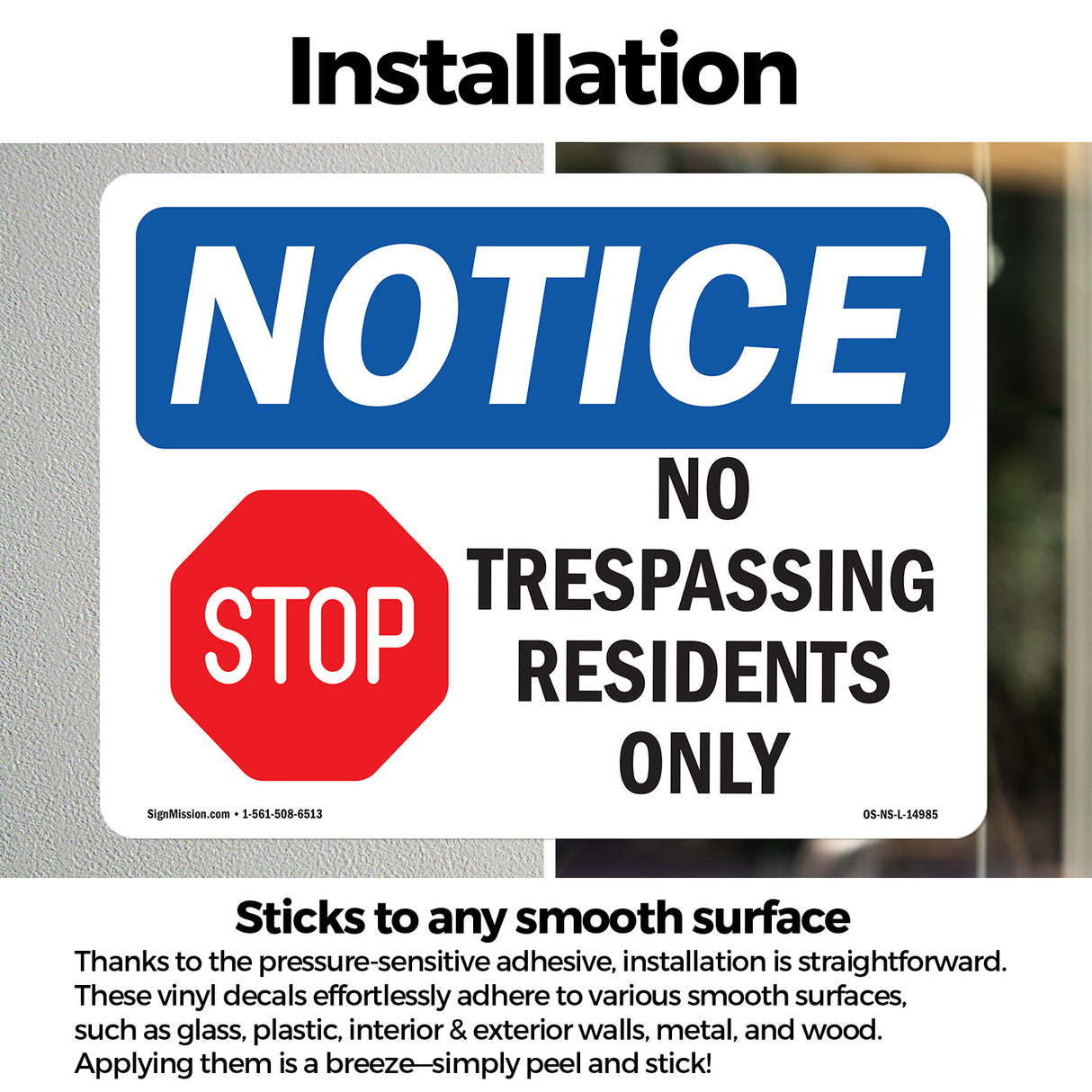 No Trespassing Residents Only