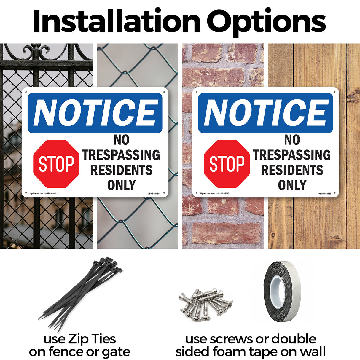 No Trespassing Residents Only