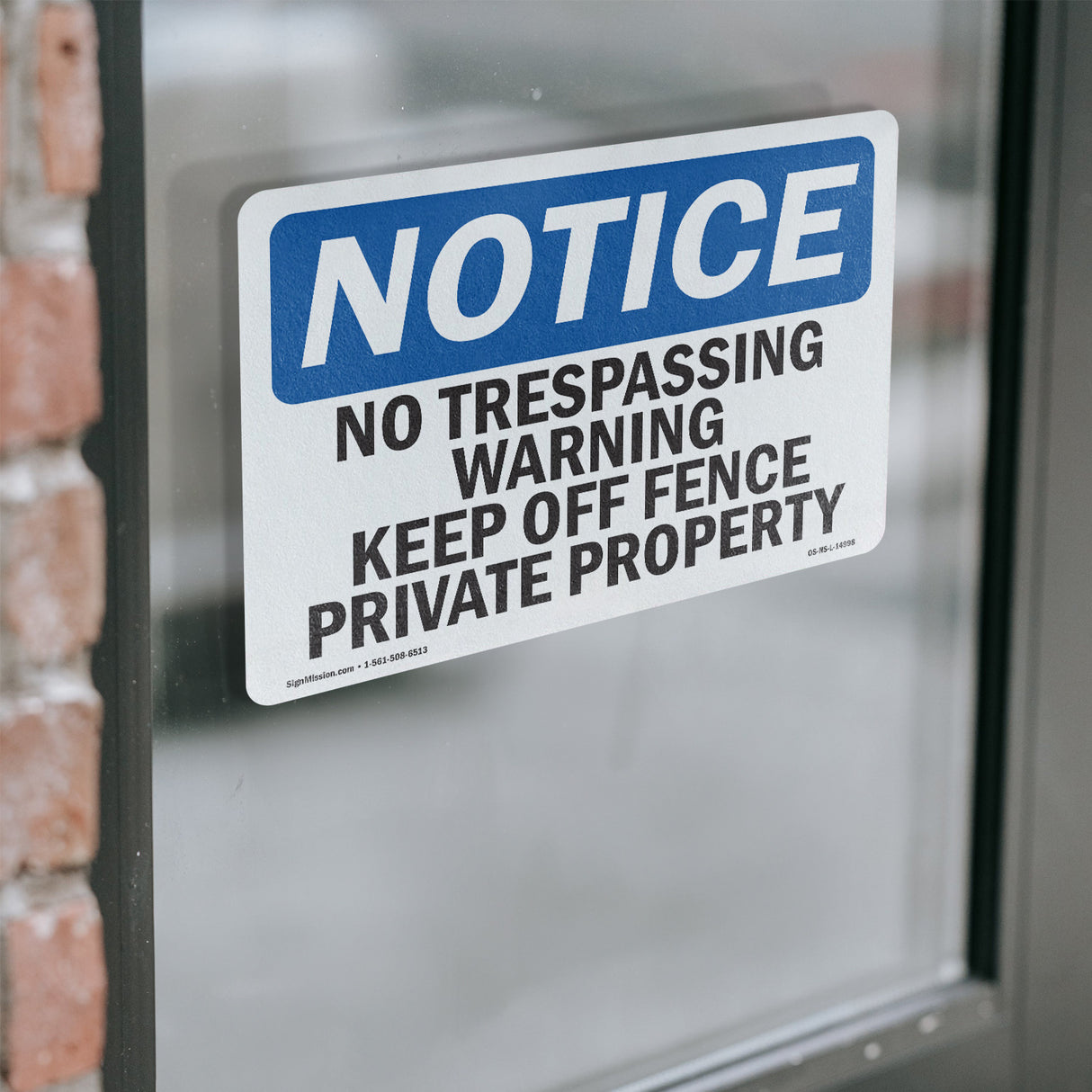 No Trespassing Warning Keep Off Fence Private