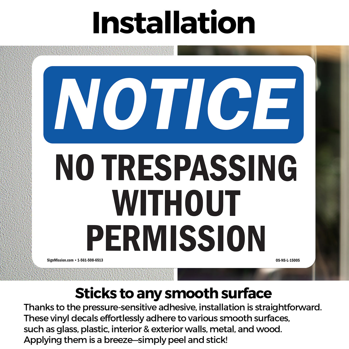 No Trespassing Without Permission