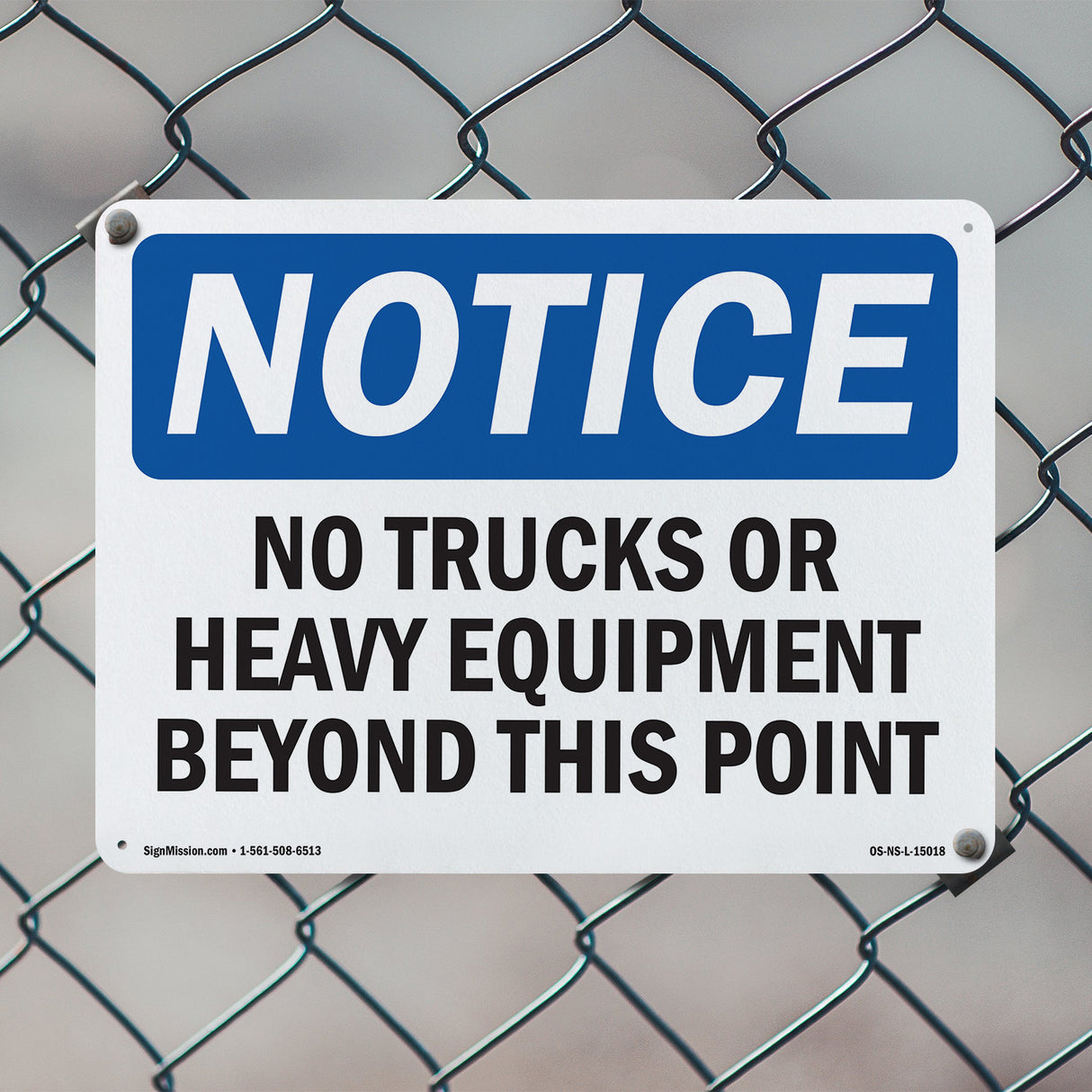 No Trucks Or Heavy Equipment Beyond