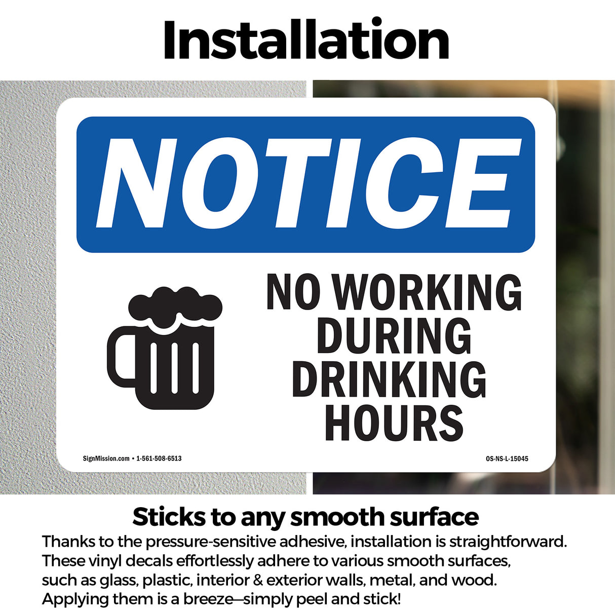 No Working During Drinking Hours