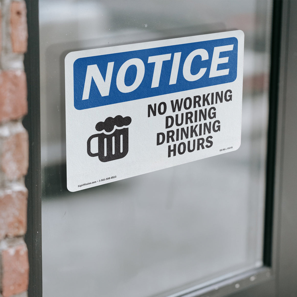 No Working During Drinking Hours