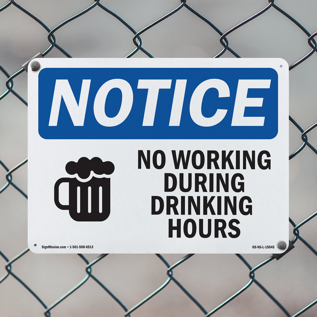 No Working During Drinking Hours