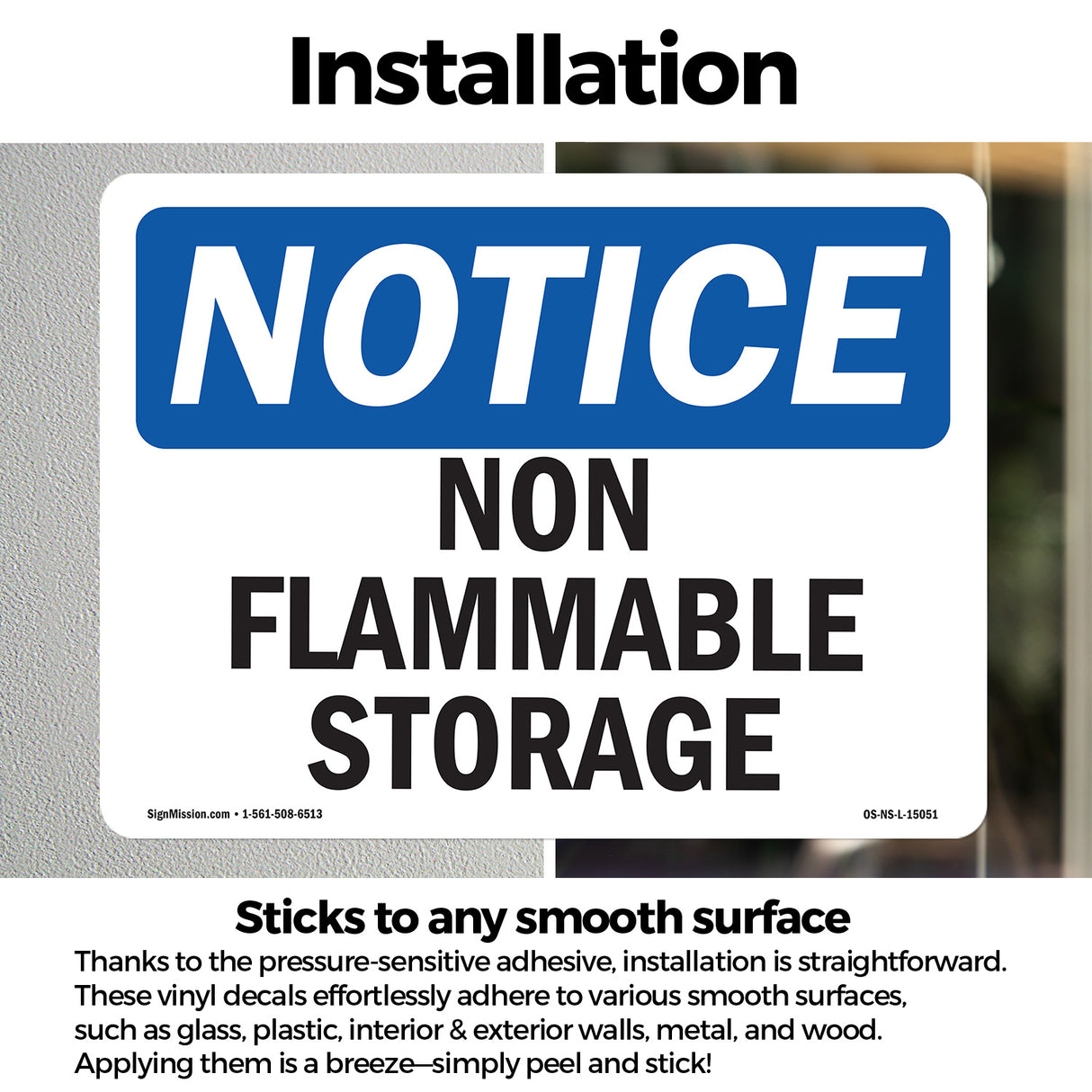 Non Flammable Storage Sign