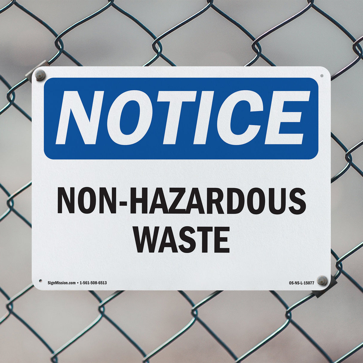 Non-Hazardous Waste Sign
