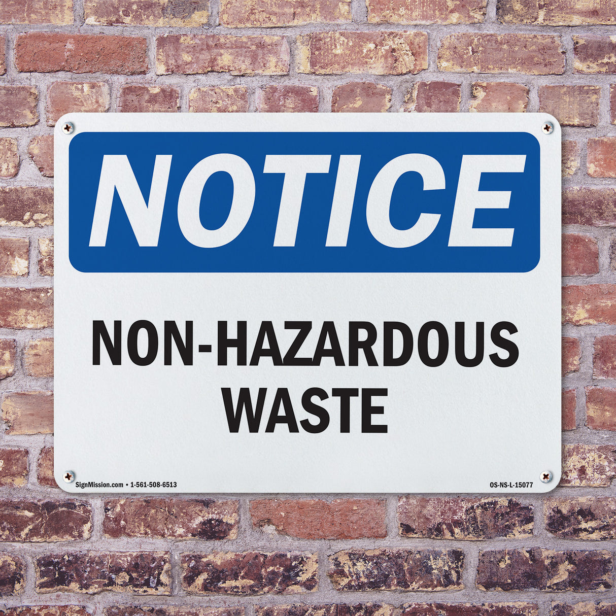 Non-Hazardous Waste Sign