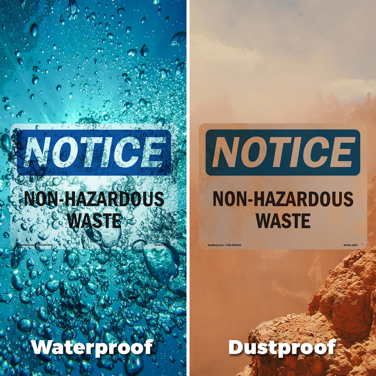 Non-Hazardous Waste Sign