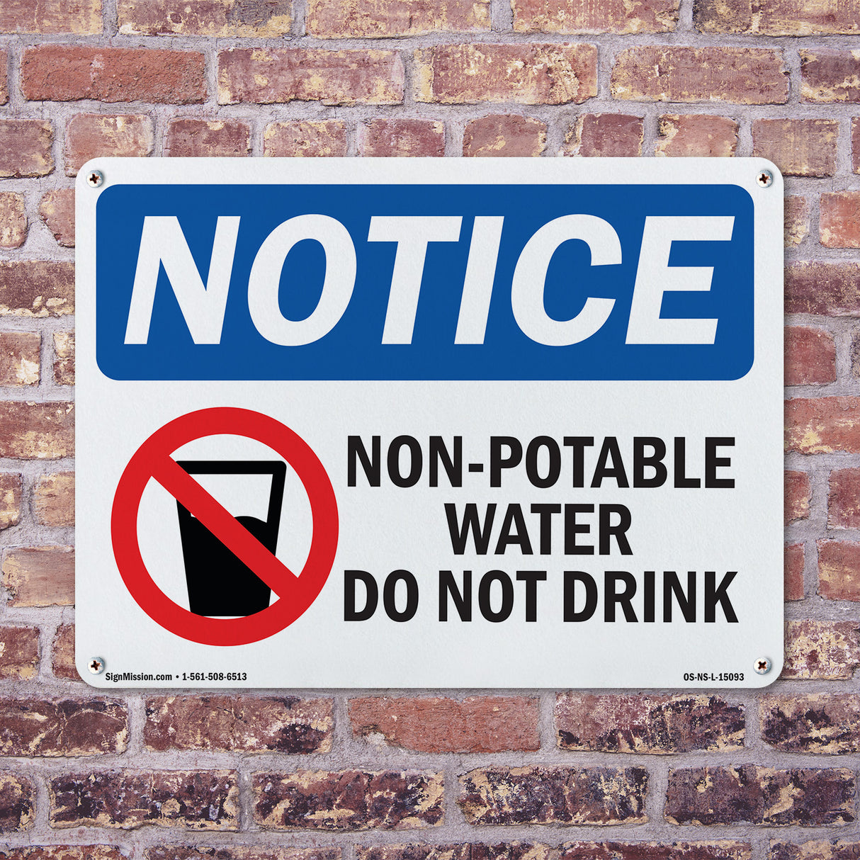 Non-Potable Water Do Not Drink
