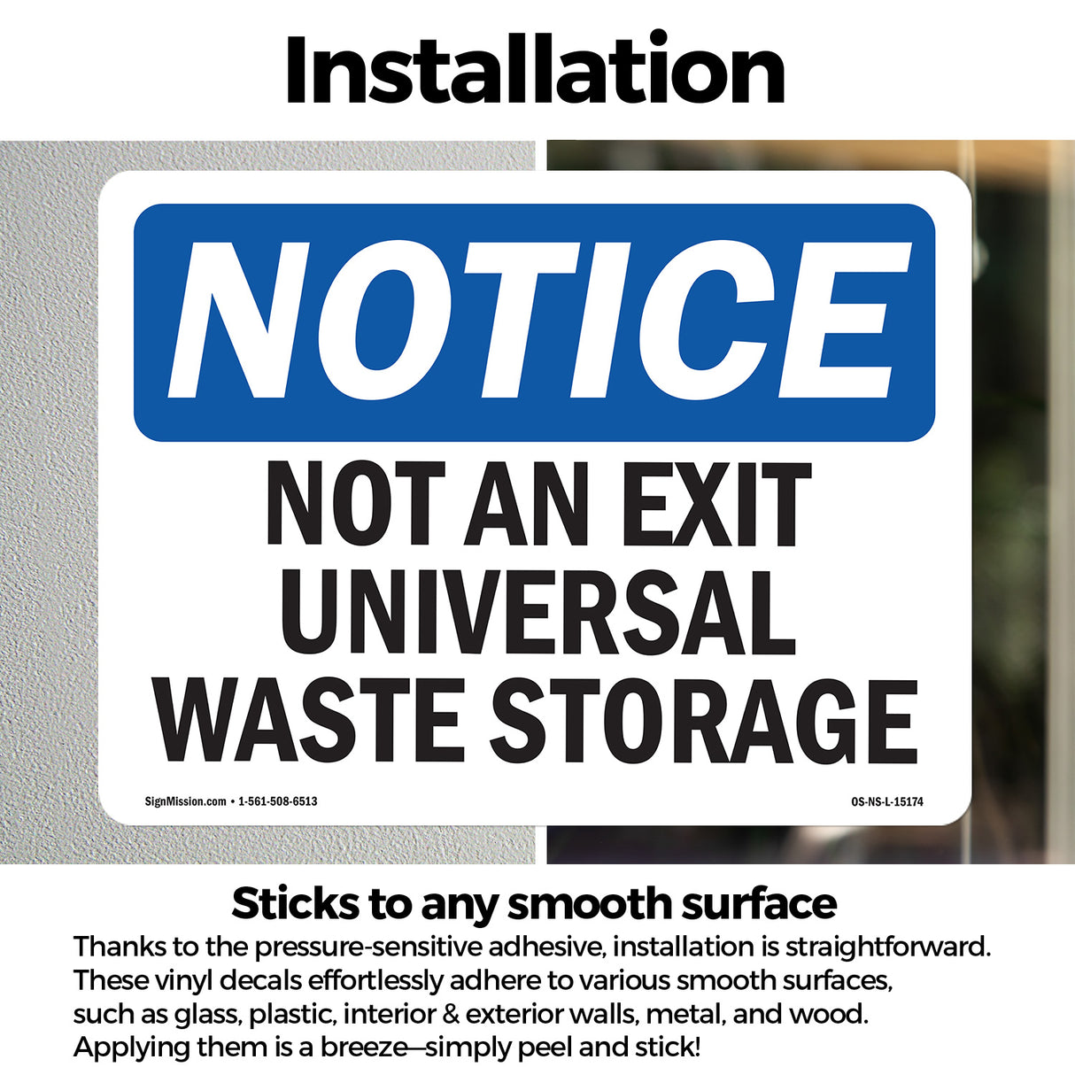 Not An Exit Universal Waste Storage
