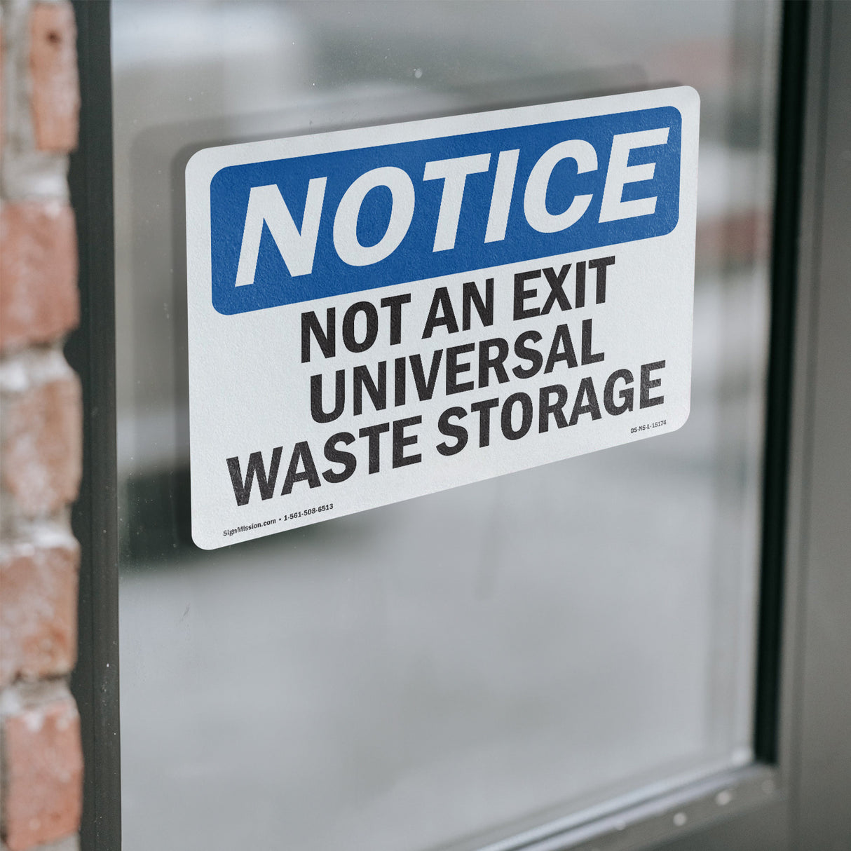Not An Exit Universal Waste Storage