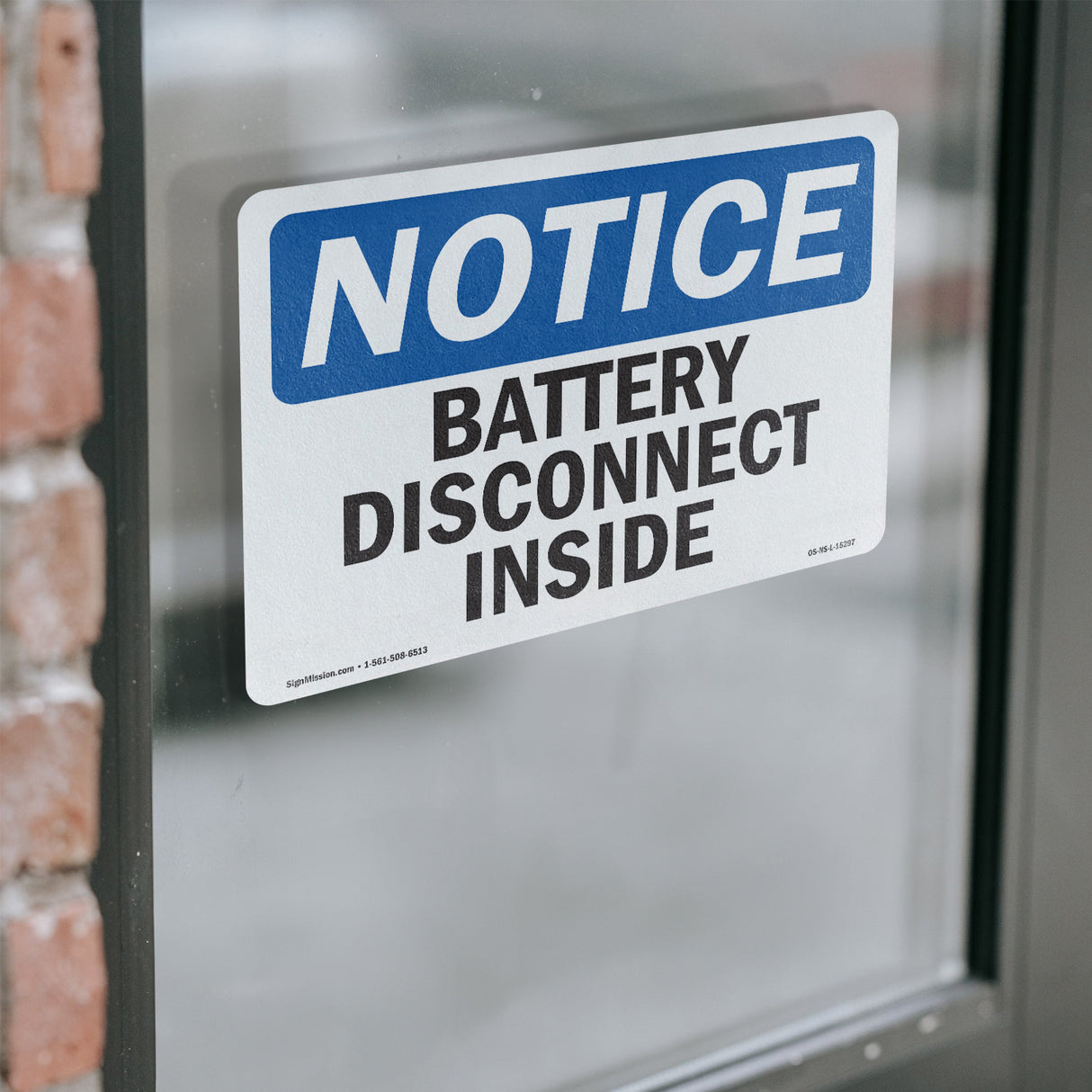 NOTICE Battery Disconnect Inside