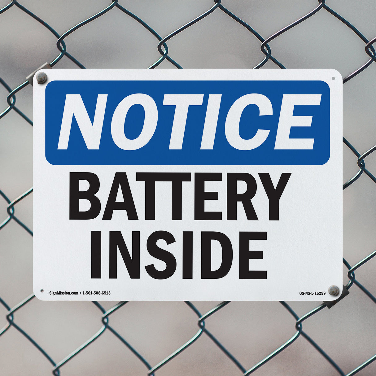 NOTICE Battery Inside