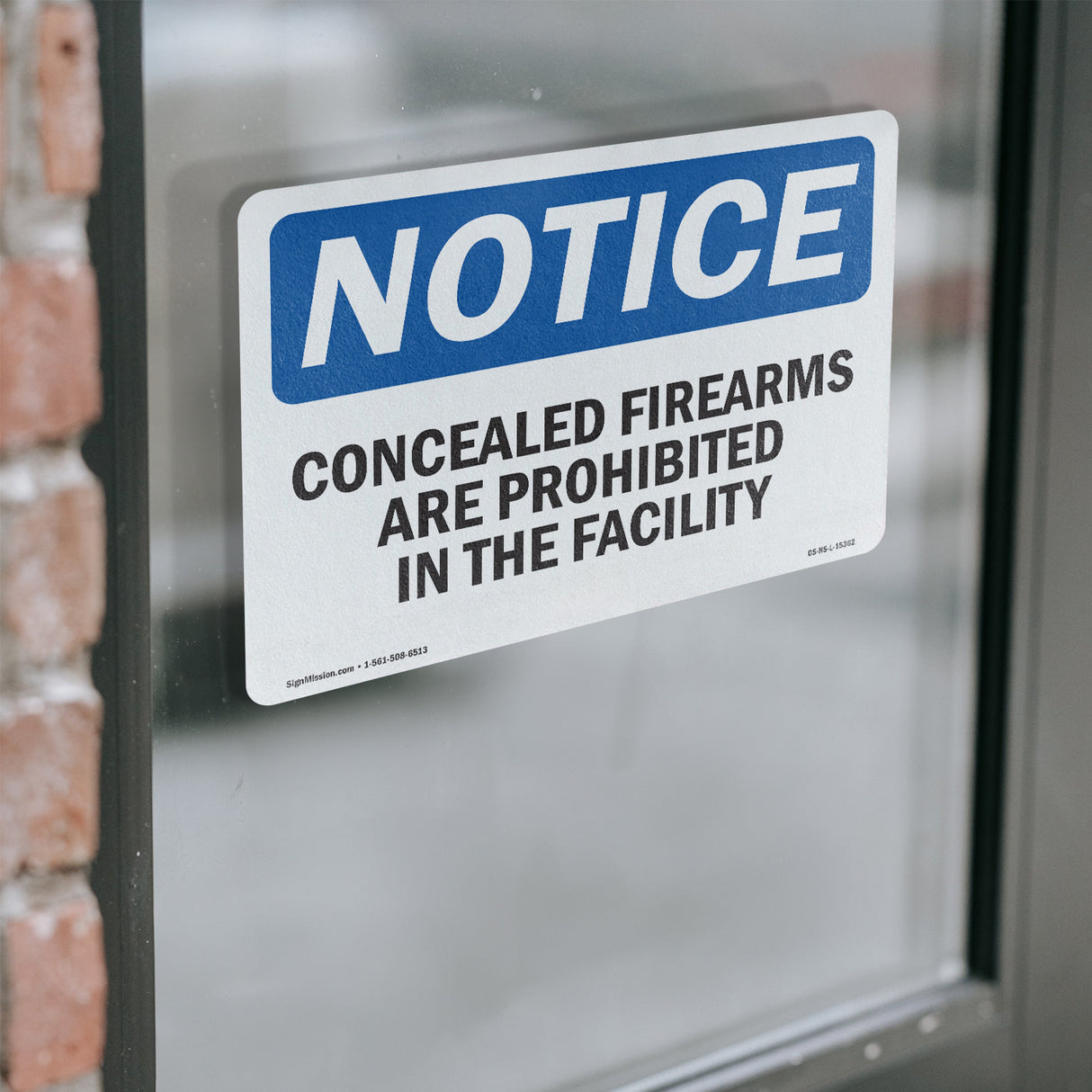 NOTICE Concealed Firearms Are Prohibited