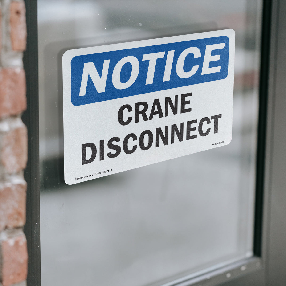 NOTICE Crane Disconnect