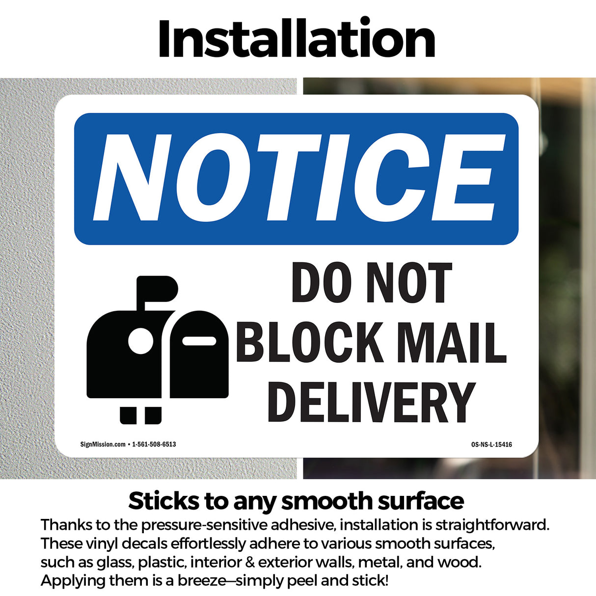 NOTICE Do Not Block Mail Delivery